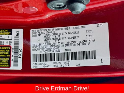 Used 2023 Toyota Tundra Platinum w/ Advanced Package AWD/4WD image 32