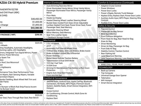 New 2026 MAZDA CX-50 2.5 Hybrid w/ Weather Package image 22