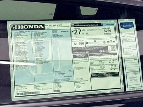 New 2026 Honda HR-V Sport image 23