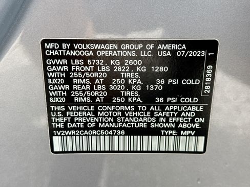 Used 2024 Volkswagen Atlas SE FWD image 43