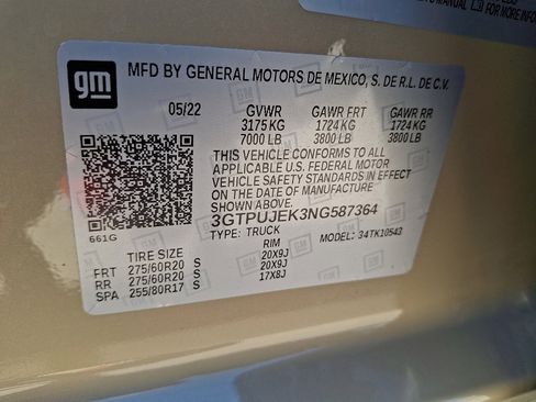 Used 2022 GMC Sierra 1500 Elevation AWD/4WD image 27