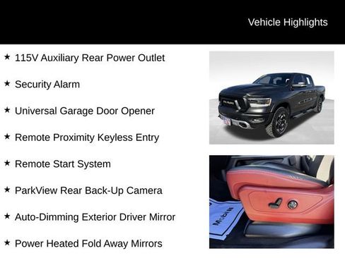 Certified 2019 RAM 1500 Rebel w/ Rebel Level 2 Equipment Group image 16