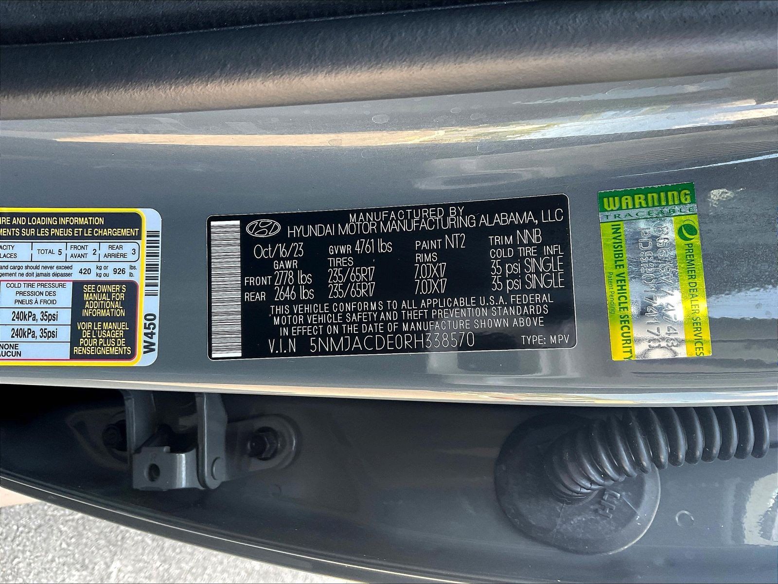Certified 2024 Hyundai Tucson SE AWD/4WD image 17