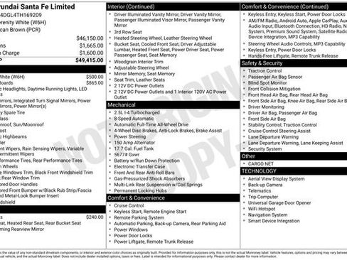 New 2026 Hyundai Santa Fe Limited image 51