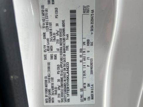 Used 2019 Ford Ranger Lariat w/ Equipment Group 501A Mid image 15