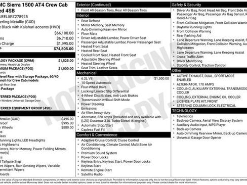 Used 2024 GMC Sierra 1500 AT4 w/ Technology Package image 32