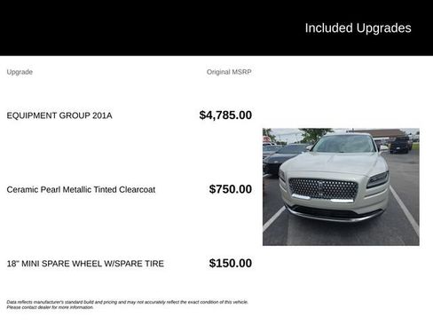 Used 2023 Lincoln Nautilus Reserve w/ Equipment Group 201A FWD image 5