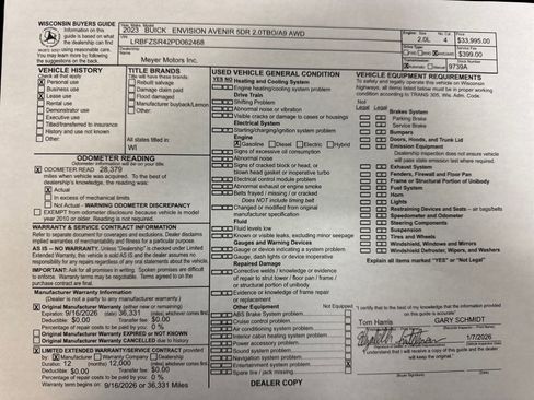 Certified 2023 Buick Envision Avenir image 32