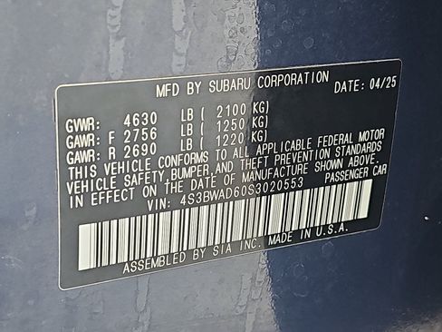 Certified 2025 Subaru Legacy Premium AWD/4WD image 40