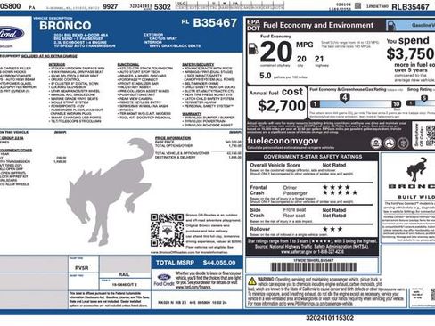 Used 2024 Ford Bronco Big Bend AWD/4WD image 32