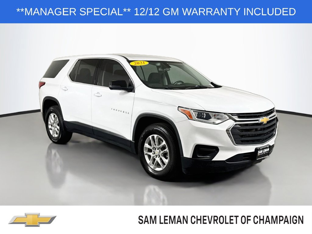 Used 2021 Chevrolet Traverse LS w/ LPO, Cargo Package FWD image 1