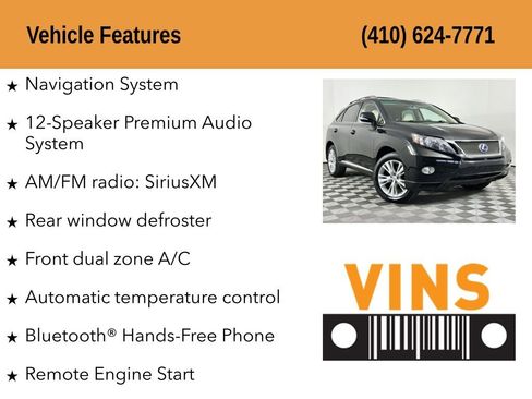 Used 2012 Lexus RX 450h AWD w/ Premium Pkg image 5