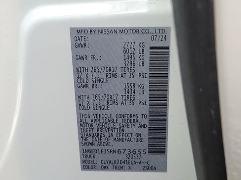 Used 2024 Nissan Frontier Pro-X w/ Technology Package image 33