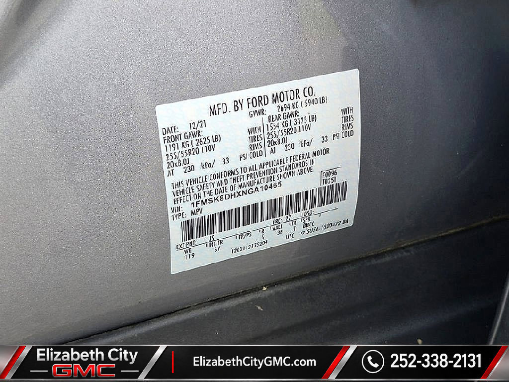 Used 2022 Ford Explorer XLT w/ Equipment Group 202A AWD/4WD image 31