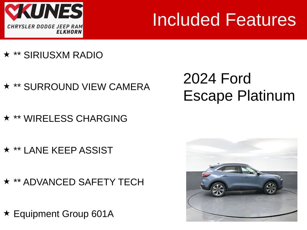 Used 2024 Ford Escape Platinum AWD/4WD image 4