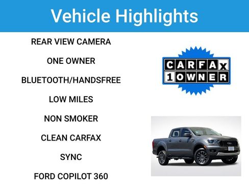 Used 2022 Ford Ranger XLT w/ Equipment Group 301A Mid image 2