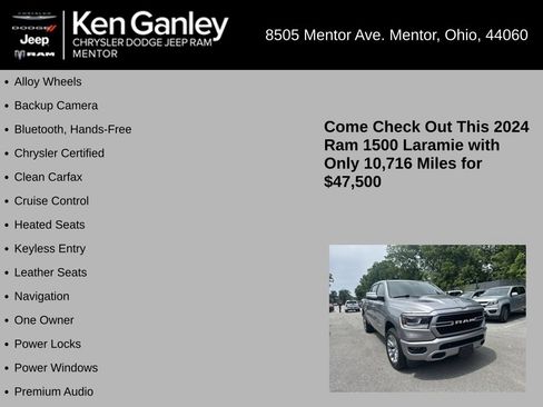 Certified 2024 RAM 1500 Laramie AWD/4WD image 5