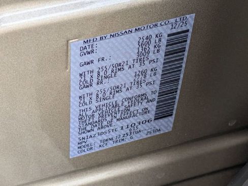 New 2026 Nissan Murano Platinum image 34