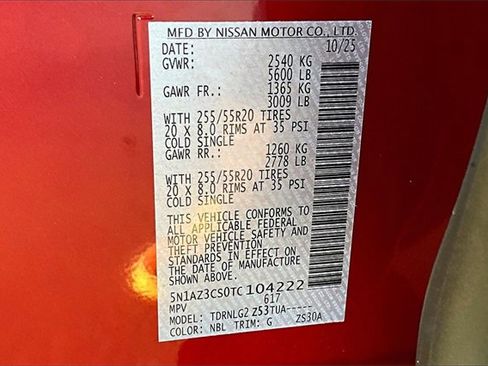 New 2026 Nissan Murano SL image 8