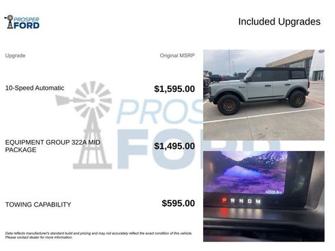 Used 2022 Ford Bronco Black Diamond AWD/4WD image 3