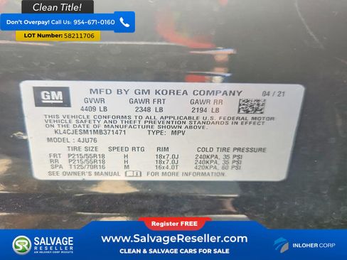 Used 2021 Buick Encore Preferred AWD/4WD image 17