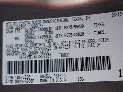 Certified 2020 Toyota Tundra Platinum image 34