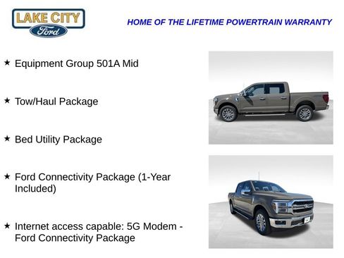 New 2026 Ford F150 Lariat w/ Equipment Group 501A Mid AWD/4WD image 5