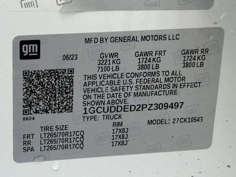Used 2023 Chevrolet Silverado 1500 LT w/ Work Truck Package AWD/4WD image 26