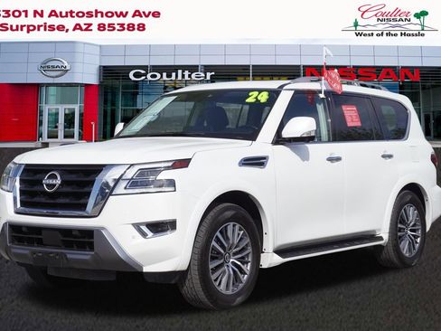Certified 2024 Nissan Armada SL w/ Captain's Chairs Package RWD image 1