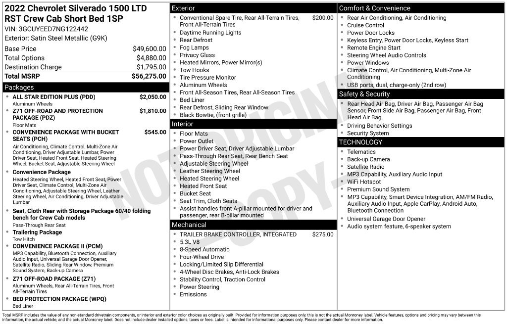 Used 2022 Chevrolet Silverado 1500 RST w/ All Star Edition Plus AWD/4WD image 26
