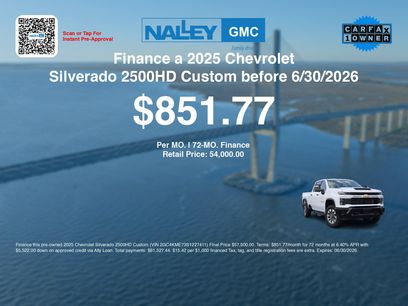 Used 2025 Chevrolet Silverado 2500 Custom w/ Custom Convenience Package