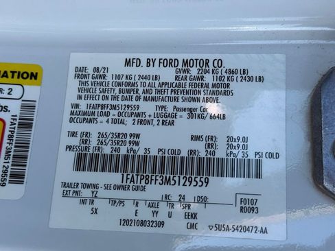Certified 2021 Ford Mustang GT Premium w/ Equipment Group 401A image 25