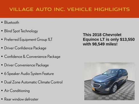 Used 2018 Chevrolet Equinox LT AWD/4WD image 14