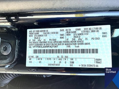 Certified 2024 Ford F150 XLT w/ Equipment Group 302A MID AWD/4WD image 27