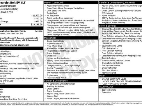 Used 2023 Chevrolet Bolt LT w/ Driver Confidence Package FWD image 10