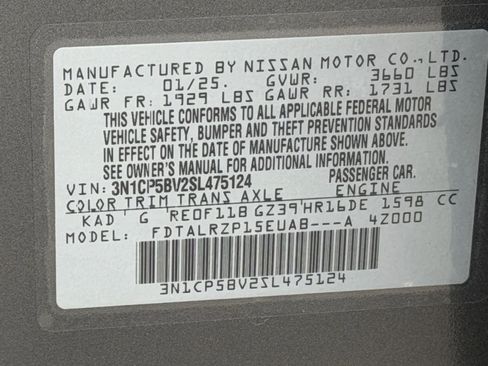 Certified 2025 Nissan Kicks Play S FWD image 30
