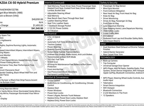 Certified 2025 MAZDA CX-50 2.5 Hybrid w/ Premium Plus Pkg AWD/4WD image 29