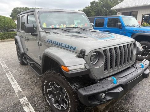 Used 2023 Jeep Wrangler Unlimited Rubicon 4xe w/ Steel Bumper Group AWD/4WD image 2