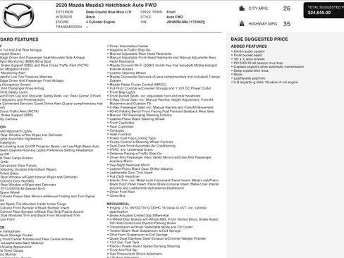 Used 2020 MAZDA MAZDA3 Hatchback image 6