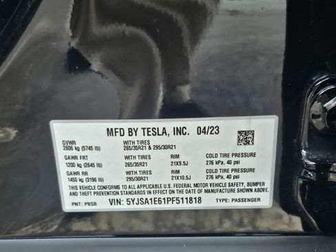 Used 2023 Tesla Model S Plaid AWD/4WD image 37