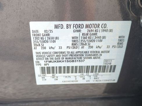 Used 2025 Ford Explorer ST-Line AWD/4WD image 33