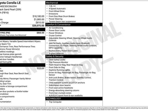 Used 2013 Toyota Corolla LE w/ Premium Pkg FWD image 5