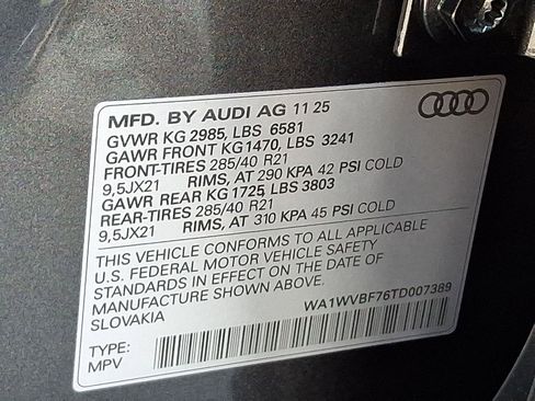 Used 2026 Audi Q7 3.0T Prestige w/ Prestige Package AWD/4WD image 27