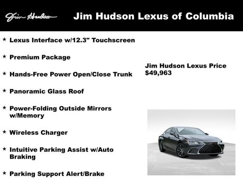 Certified 2024 Lexus ES 350 w/ Premium Package FWD image 4