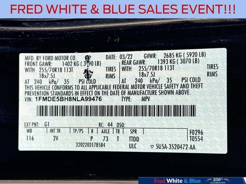 Used 2022 Ford Bronco Outer Banks AWD/4WD image 33