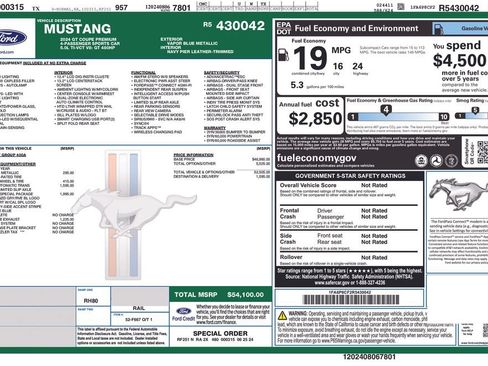 Certified 2024 Ford Mustang GT Premium w/ California Special Package RWD image 31