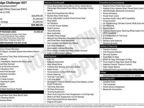 Used 2016 Dodge Challenger SXT w/ Blacktop Package RWD image 1