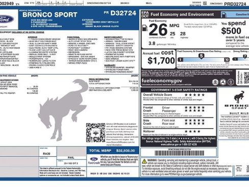 Certified 2023 Ford Bronco Sport Big Bend AWD/4WD image 15