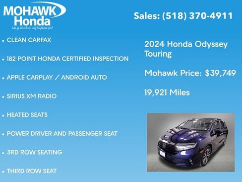Certified 2024 Honda Odyssey Touring image 16