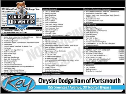 Used 2023 RAM ProMaster 3500 w/ Convenience Group